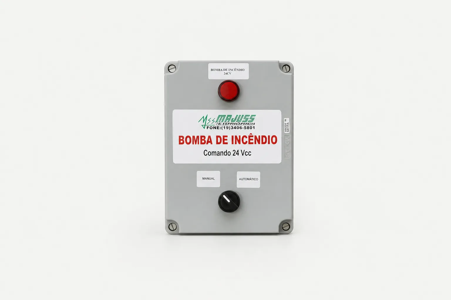 Comando para bomba de incêndio produzido pela Majuss