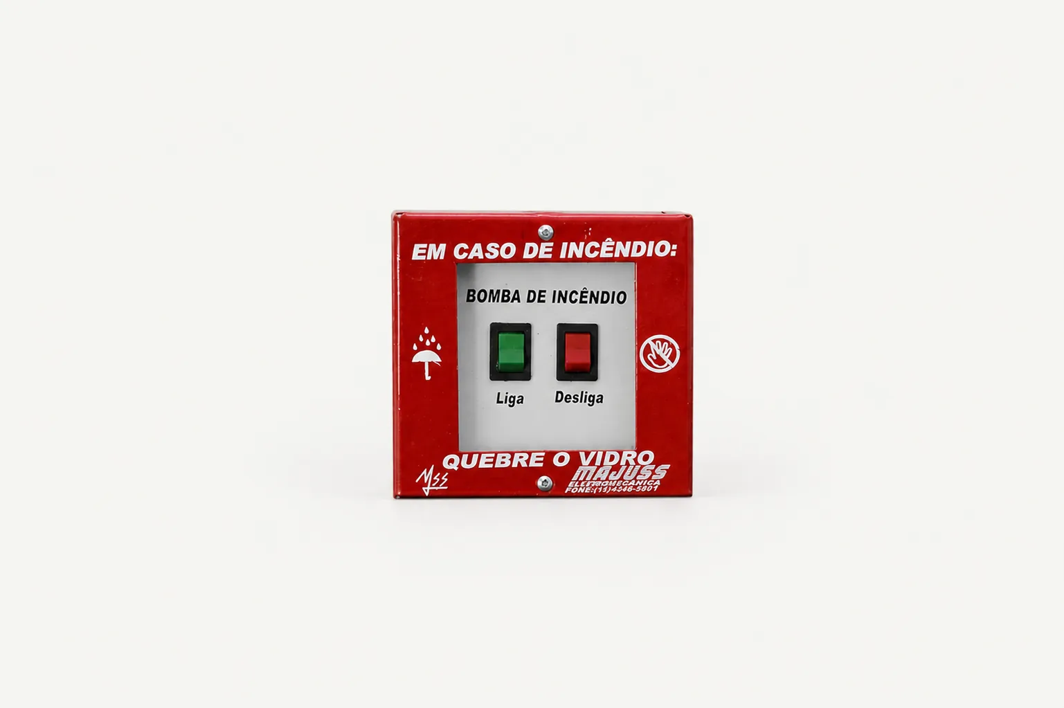 Acionador para bomba — duplo comando, produto da Majuss Eletroeletrônica