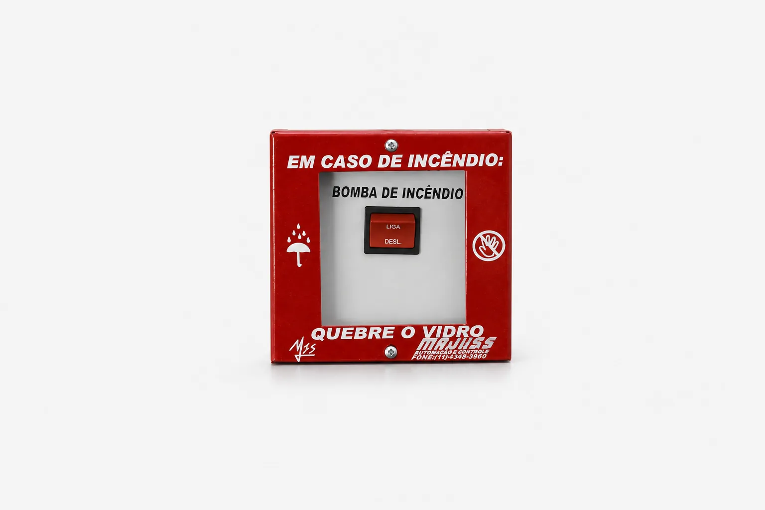 Acionador para bomba — comando único, produto da Majuss Eletroeletrônica